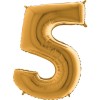 Balão Número 5 Dourado